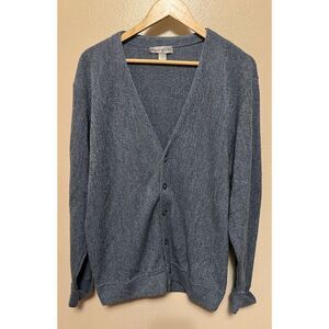 Cypress Links Light Blue Button-Up Golf Grandpa Cardigan Sweater Men's Size L‎